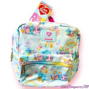 Loungefly Care Bears Allover Print Nylon Mini Backpack